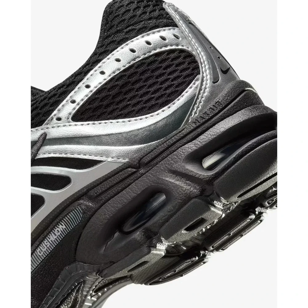 Womens Size 8 -Nike Air Max Moto 2K Black Metallic Silver Shoes HQ2056-007 NEW
